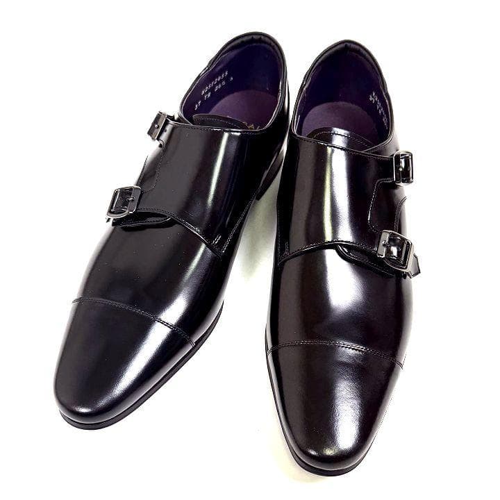 新品 リーガル 37TR ダブルモンク スクラッチタフレザー 26.5cm