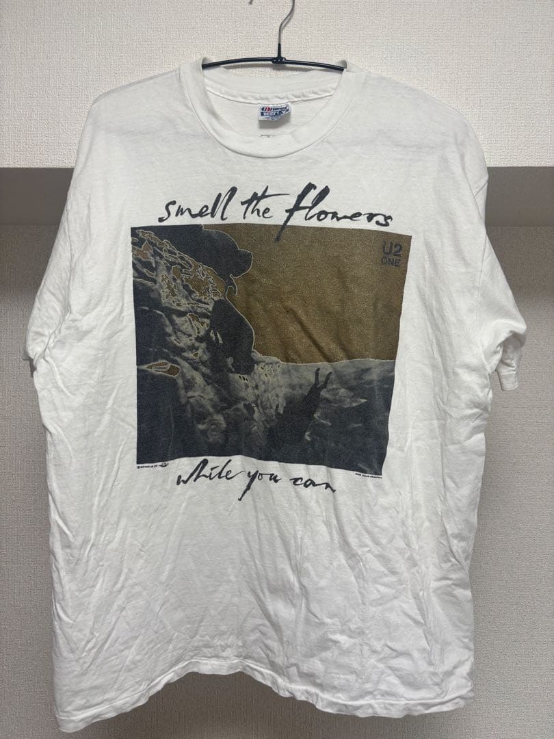 【U2】OneツアーTシャツ Hanes Beefy USA製 XLサイズ90s