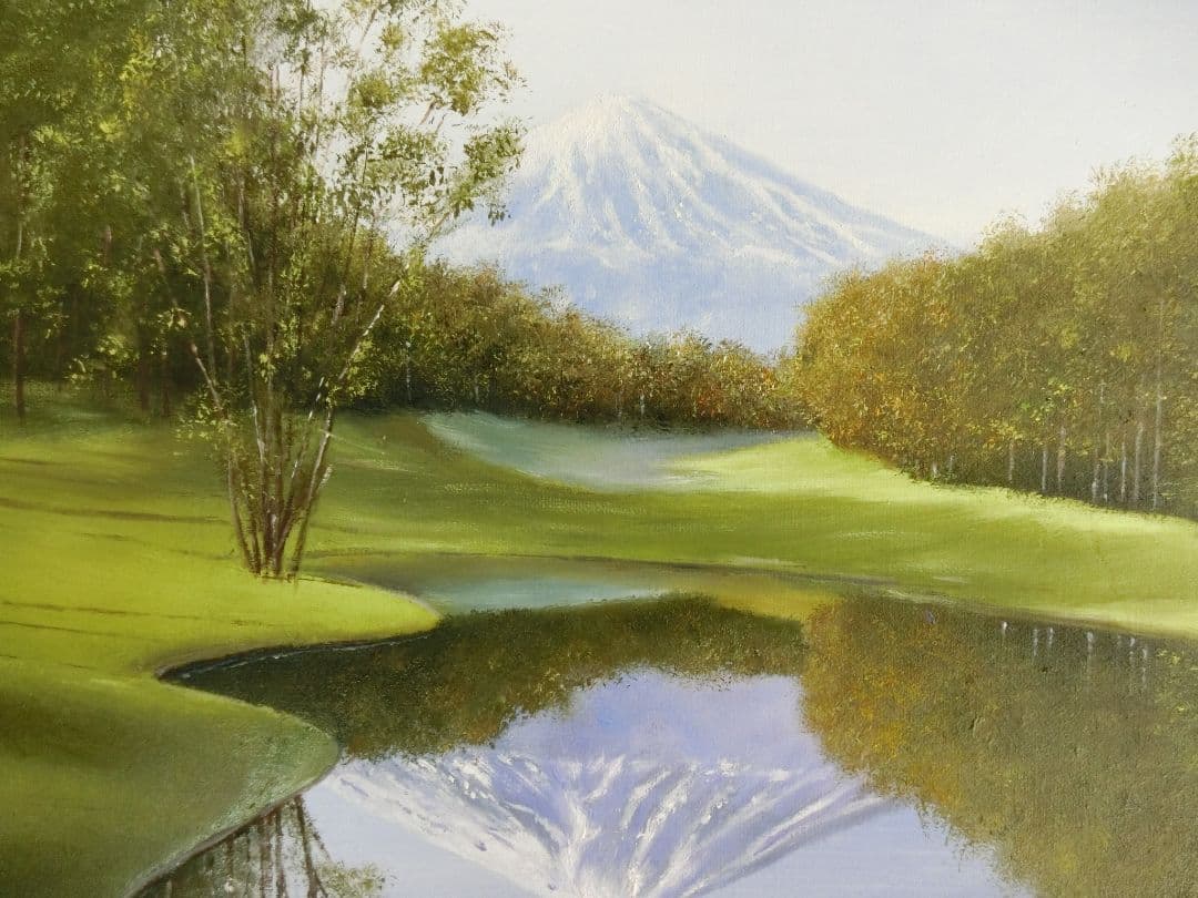 【ART】相田省吾真筆(富士の見えるゴルフ場)6号