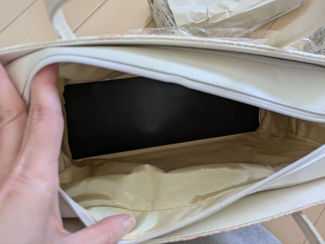 新品未使用品　京都 西陣織正絹帯地使用　利休バッグお茶席