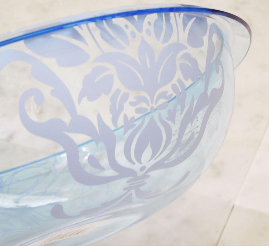 ★新品【サミーラ】バスチェアー・洗面器　クリア　Mサイズ　2点セット　センコー