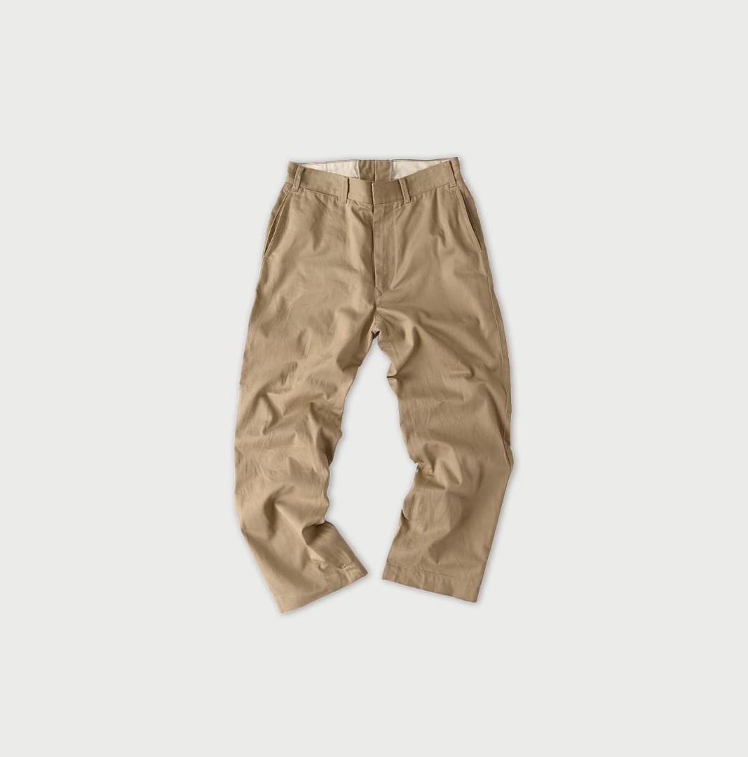 【美品】45R おこめチノの908パンツ サイズ 2 そら豆 カーキ