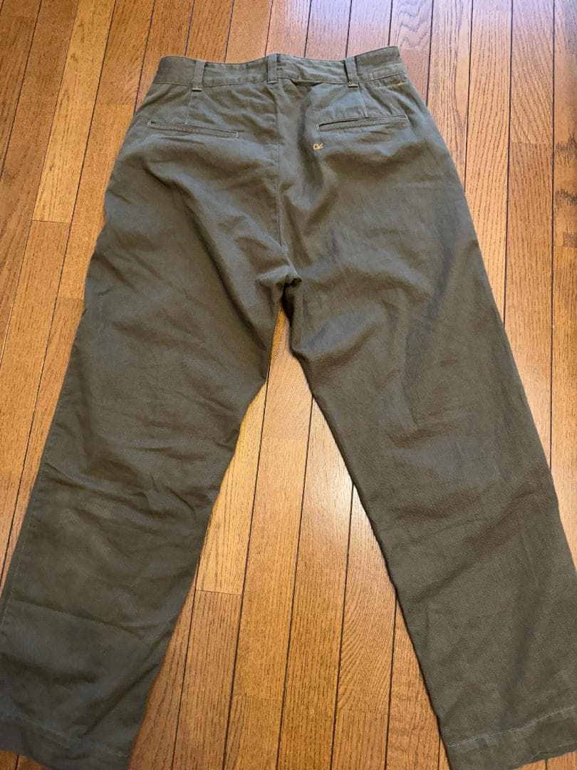 【美品】45R おこめチノの908パンツ サイズ 2 そら豆 カーキ