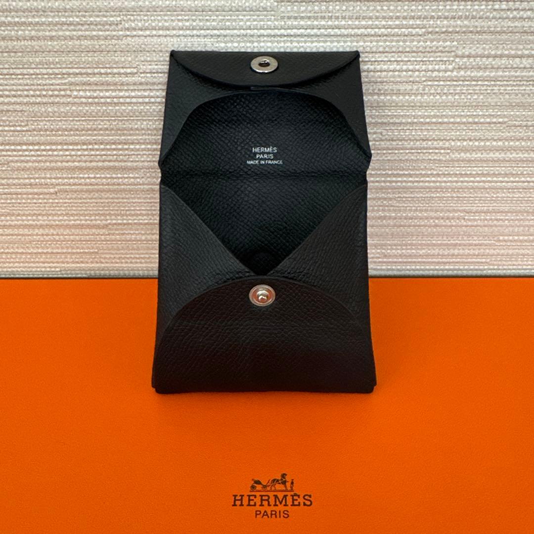 ‼️‼️‼️HERMES バスティア　ノアール‼️‼️‼️ブラック　レザー　ケース