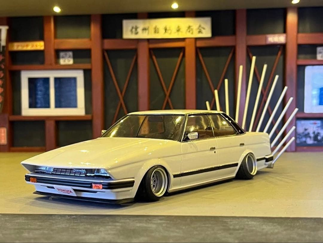 1/24 GX71マークⅡ 街道 福岡 道東 孔雀 ノンスリ マークⅢ 旧車