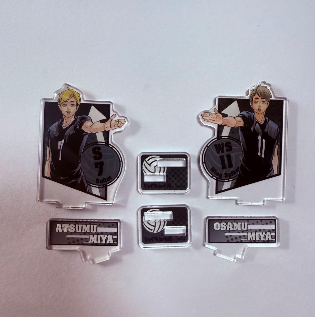 ハイキュー　宮治　宮侑、アクリルフィギュアコレクション　アクリルスタンド、