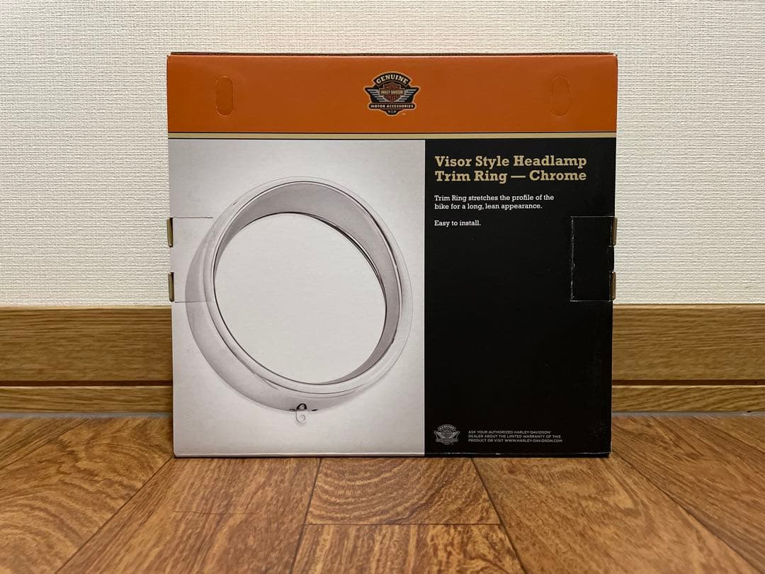 【ハーレー純正】ヘッドライト+パッシングライトバイザートリムリング