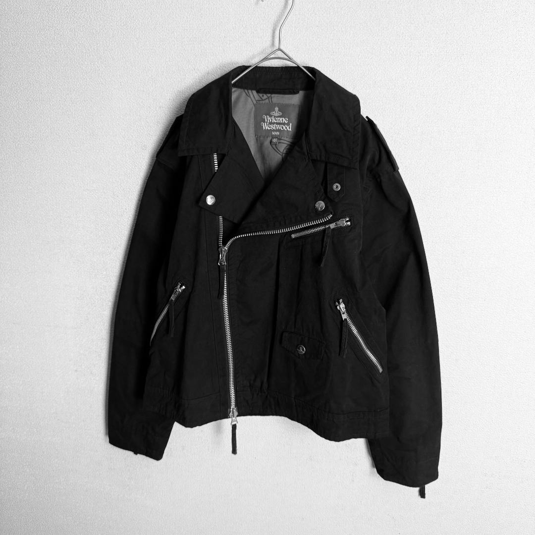 【高級モデル☆上品肌触り】ヴィヴィアンウエストウッド ライダースジャケット