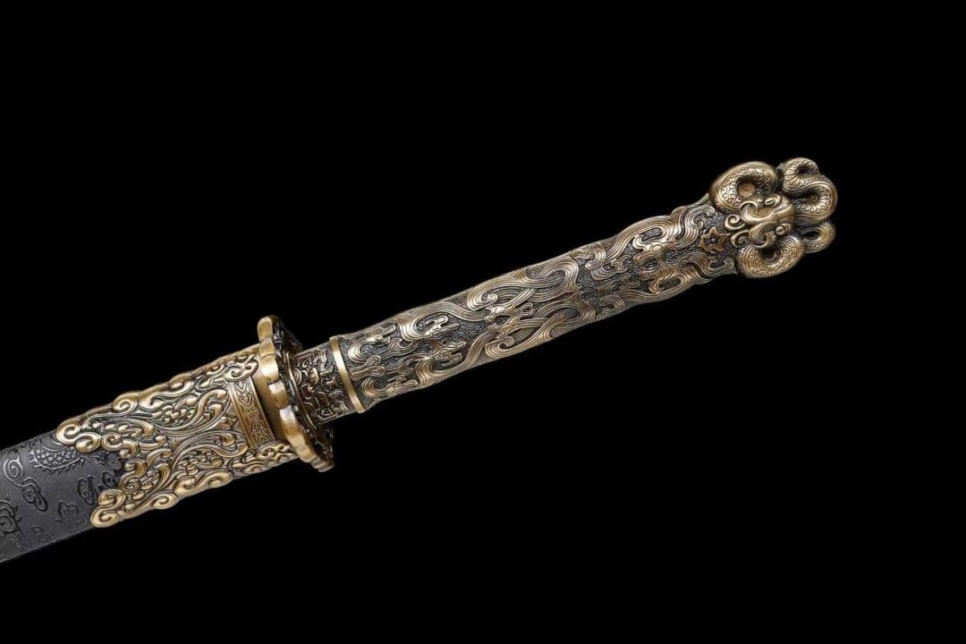 【墨影唐刀】古兵器 武具 刀装具 日本刀　模造刀 居合刀 武士道 鑑賞用 美術刀