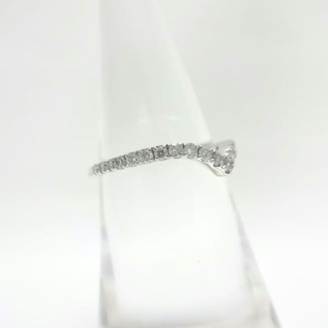 エタニティ V字 プラチナダイヤモンド リング