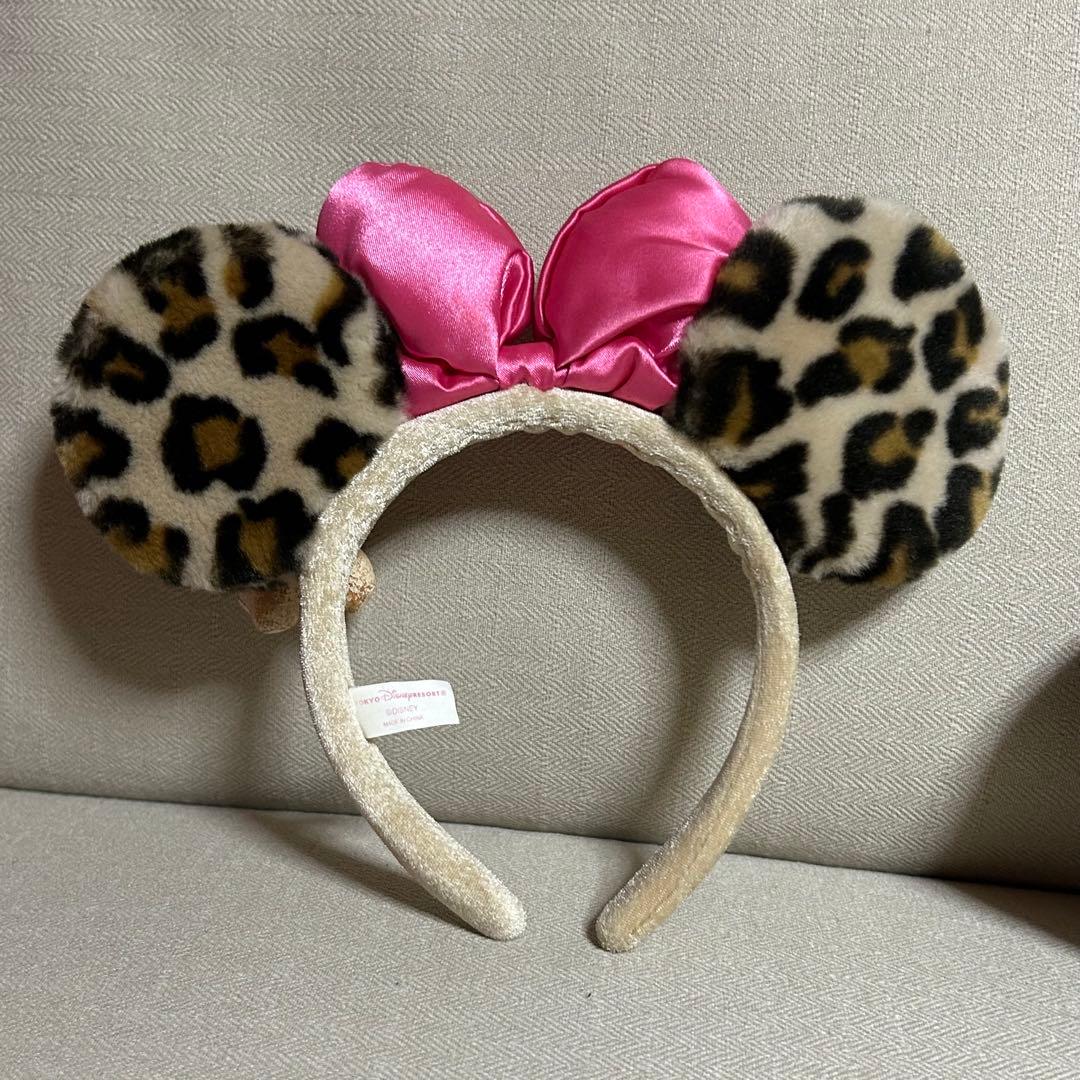 ミニー・マウス ヒョウ柄カチューシャ