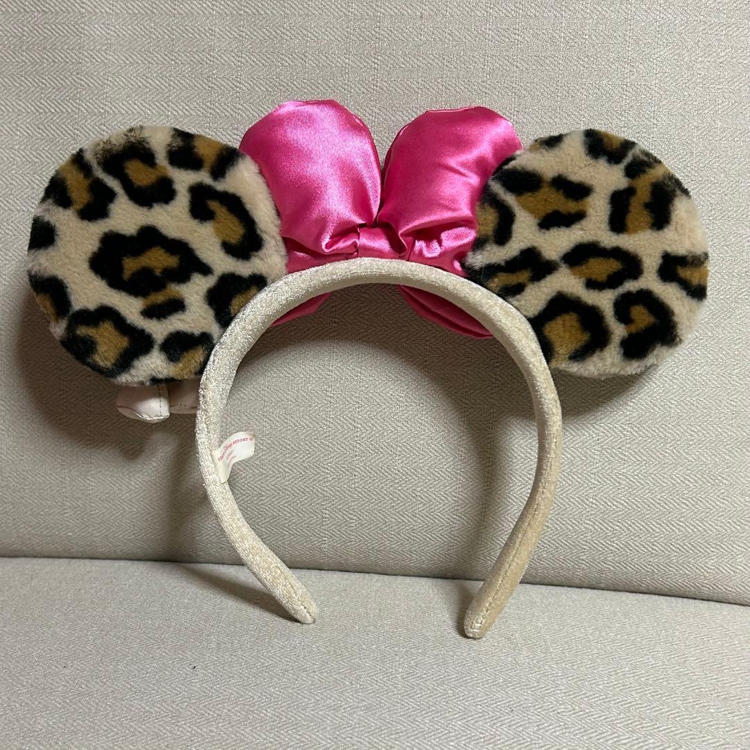 ミニー・マウス ヒョウ柄カチューシャ