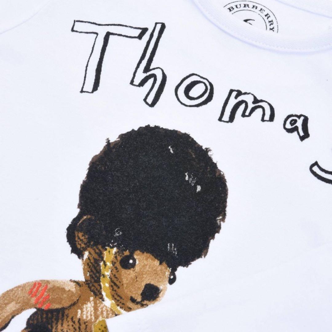 ラスト１【新品】BURBERRY トーマスベア 長袖 Tシャツ 白 ２才 ロンT