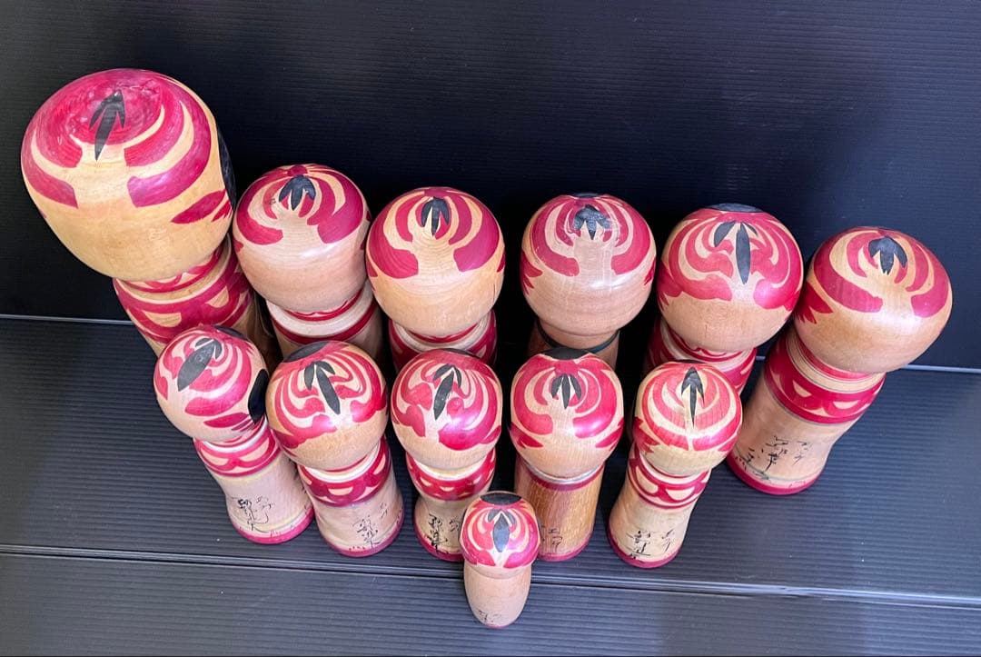 C827 こけし　阿部進矢　阿部常吉　創作こけし　日本伝統こけし　日本人形