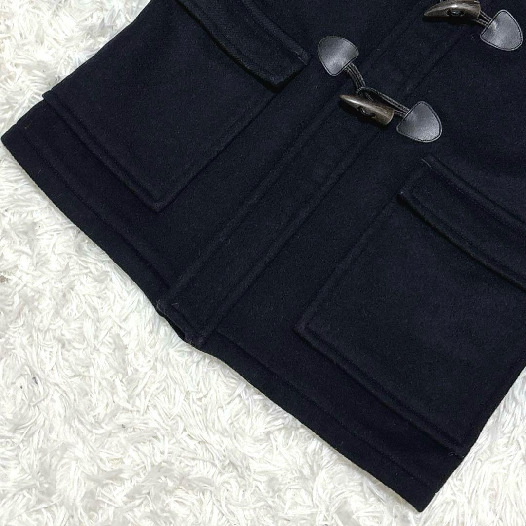 近年タグ☆ ウールダッフルコート　ネイビー　2way　14Y-164