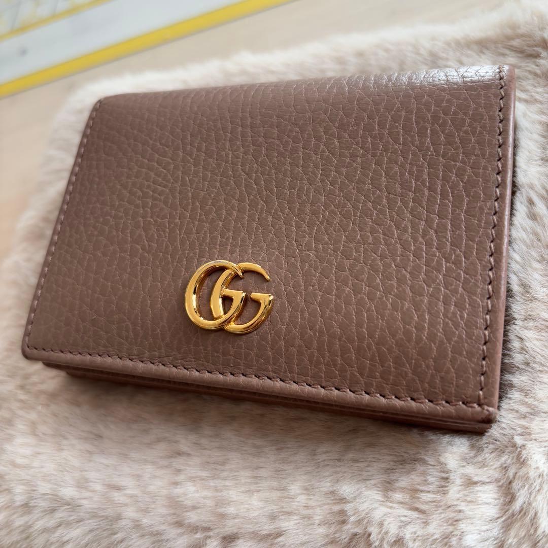 少し難有り GUCCI GG マーモント　財布　2つ折り
