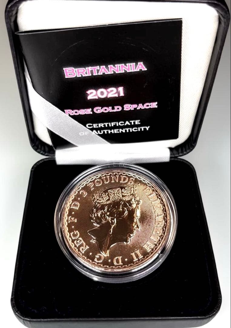 ★2021 ブリタニア　銀貨　１オンス　シルバー.999　ローズゴールド★