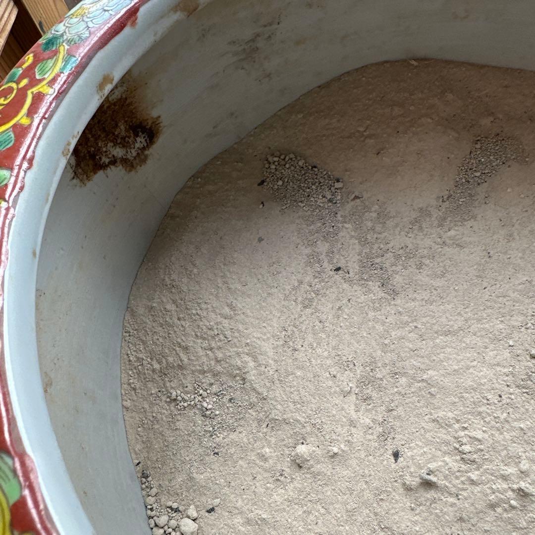 瞬間お値下げ‼️十錦手色絵伊万里　火鉢メダカ飼い観葉植物鉢カバー