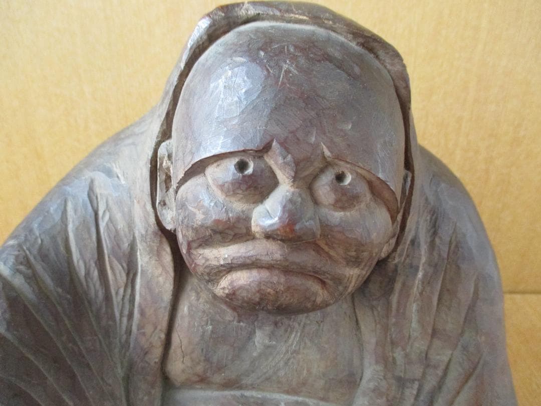 木彫　達磨像　時代物　禅　102