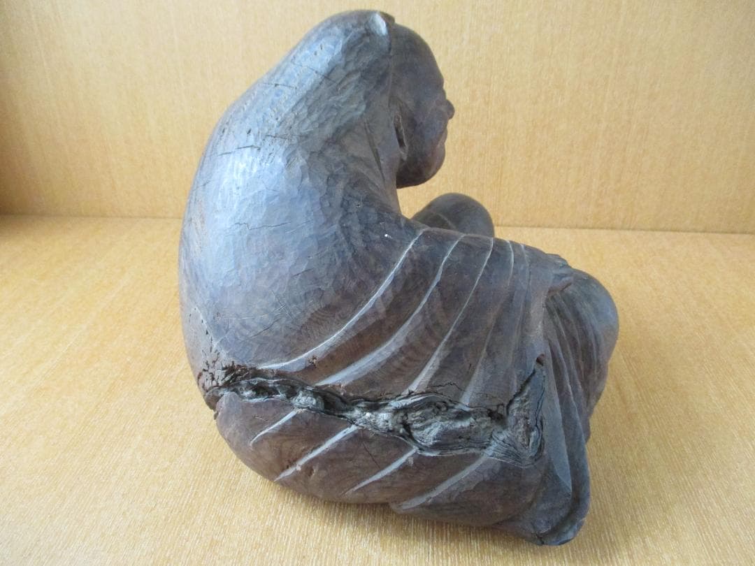 木彫　達磨像　時代物　禅　102