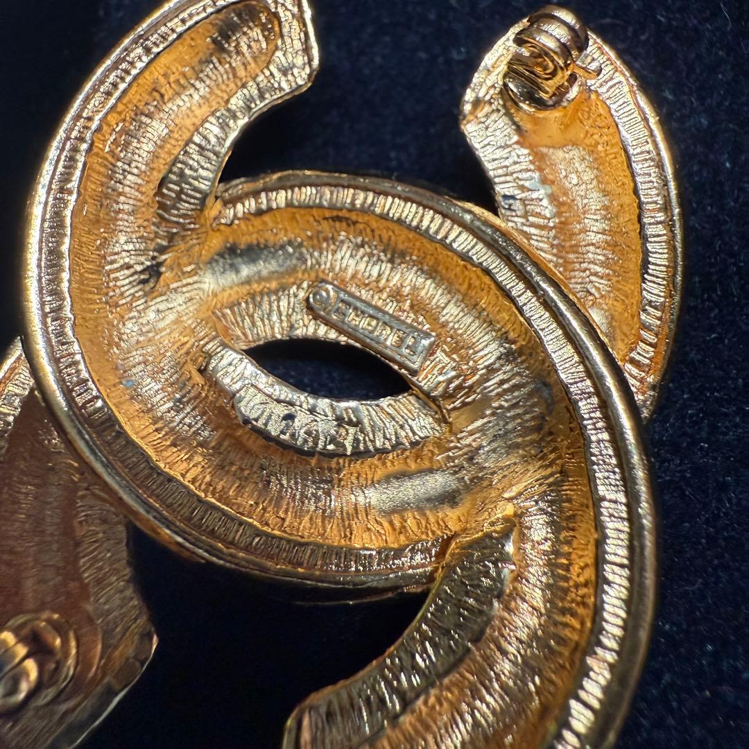 状態良好 CHANEL シャネル ゴールドカラー ココマーク ブローチ