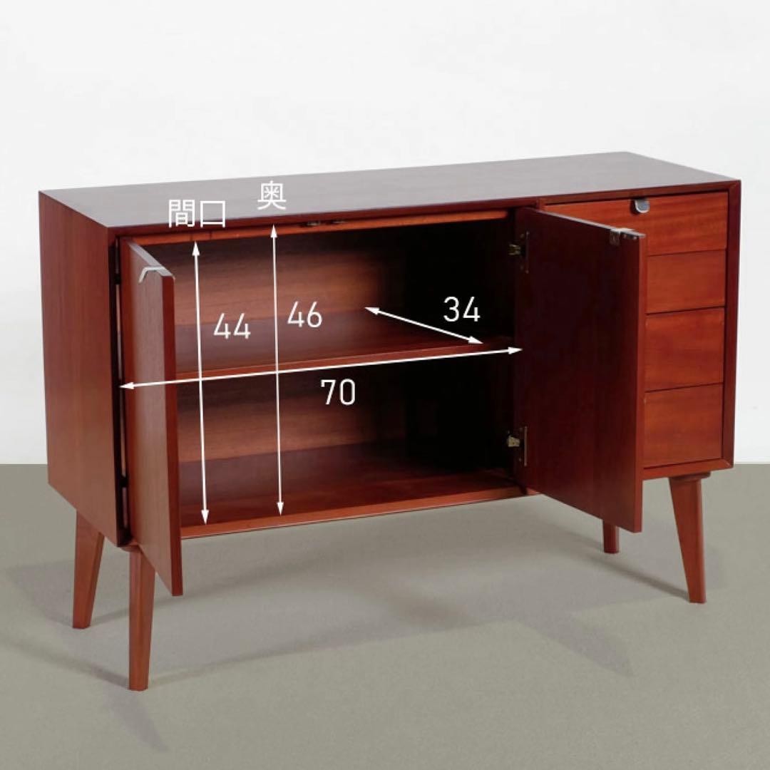 I 新品 北欧 キャビネット リビングボード 収納 本棚