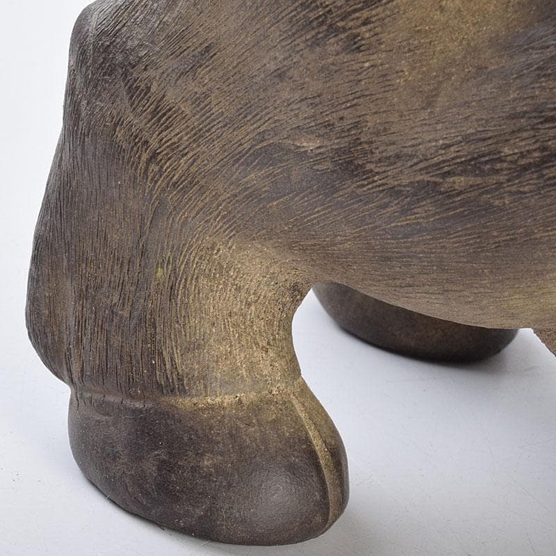 中国　古陶磁　陳鳴遠　朱泥　豚俑　陶俑　置物　V　9208AE