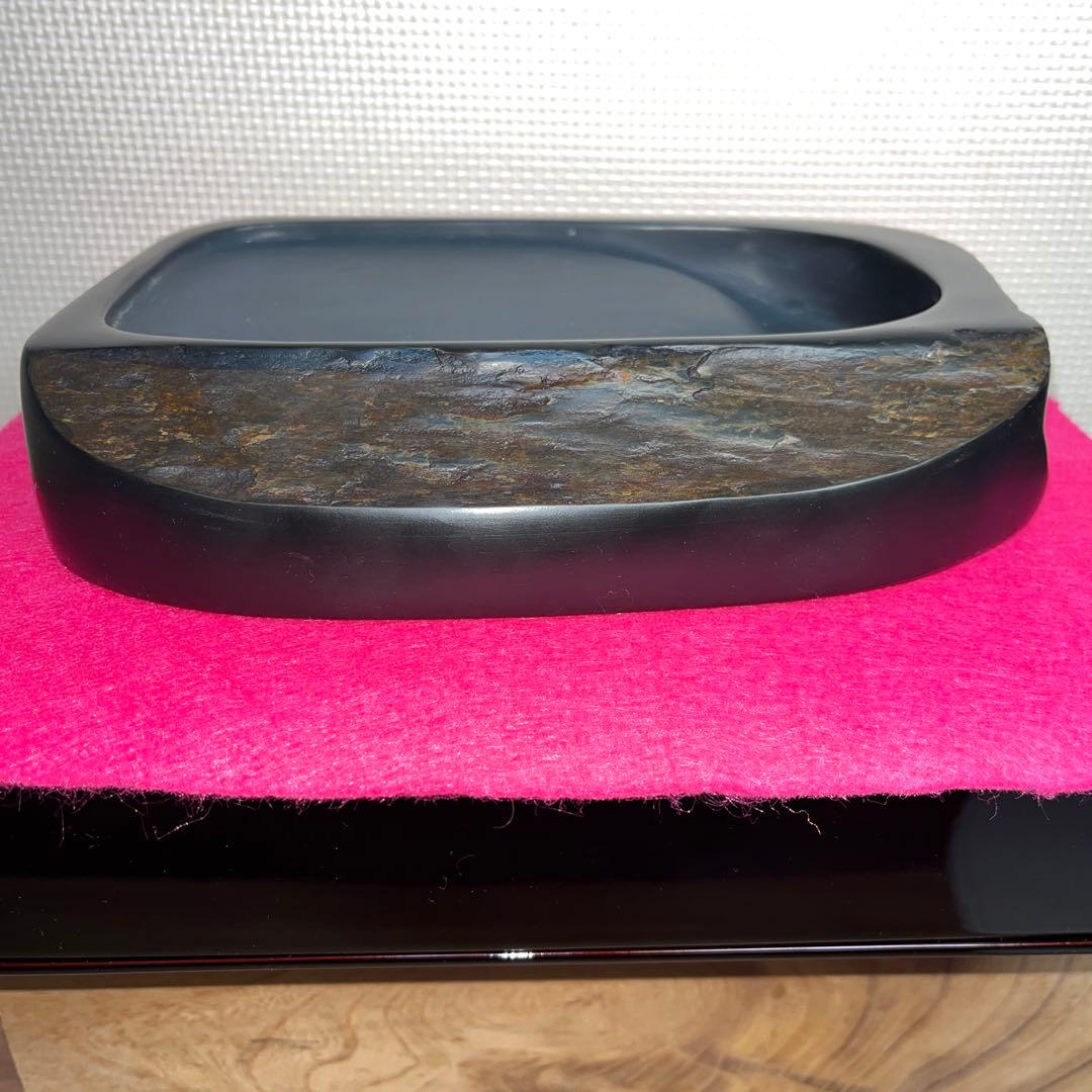 ⭕️土佐硯　大型な天然硯　三原硯製作所　21cm 2.6kg 飾って良し　美品