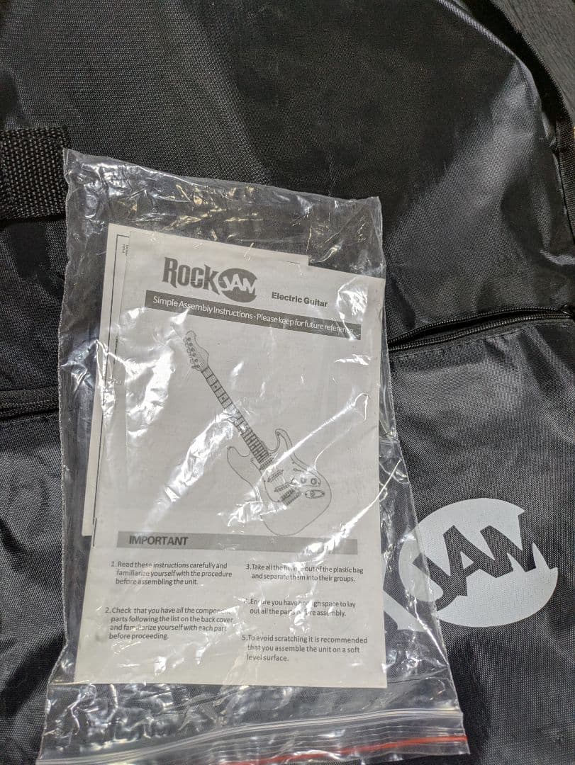 RockJAM エレキギター レッド ロックジャム　ストラトキャスタータイプ