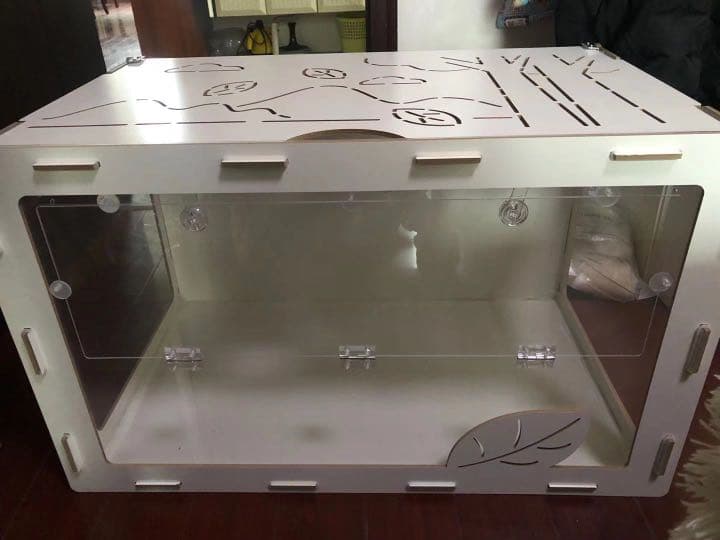 ⠀お値下げ  木製小動物 ケージ80*50*50（ホワイト）