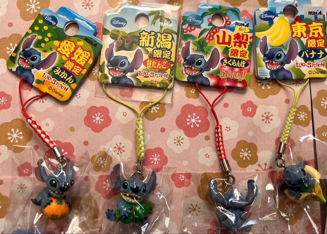激レア◎ご当地スティッチ空港限定等◎根付け・ビーズストラップ◎30個セット