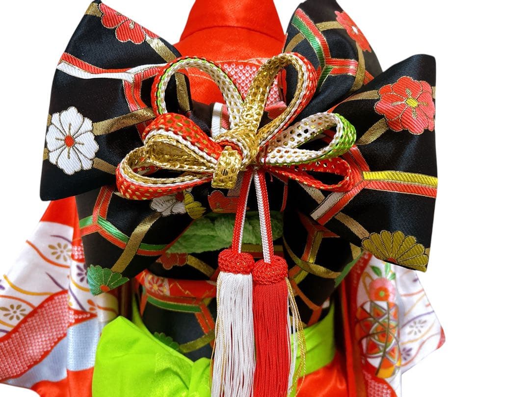 王道!!赤系♡七五三　7歳　女の子　フルセット　一式　朱赤　黒