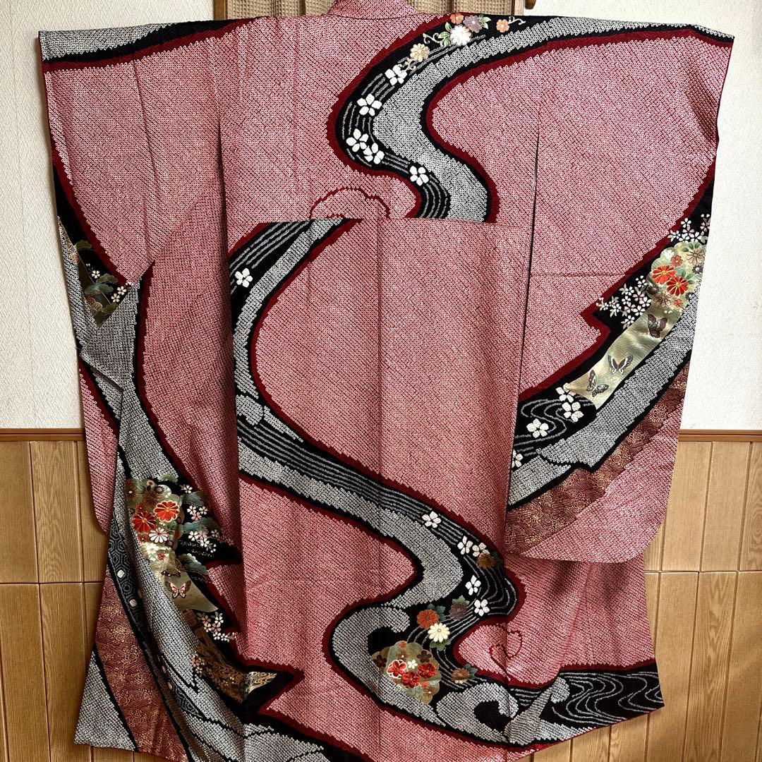 豪華　絞り振袖、長襦袢、半襟、重ね衿　18ー12