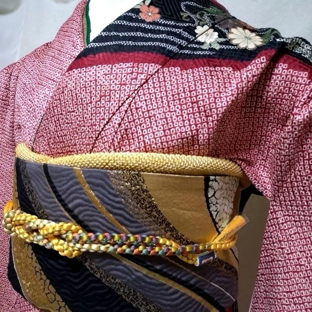 豪華　絞り振袖、長襦袢、半襟、重ね衿　18ー12