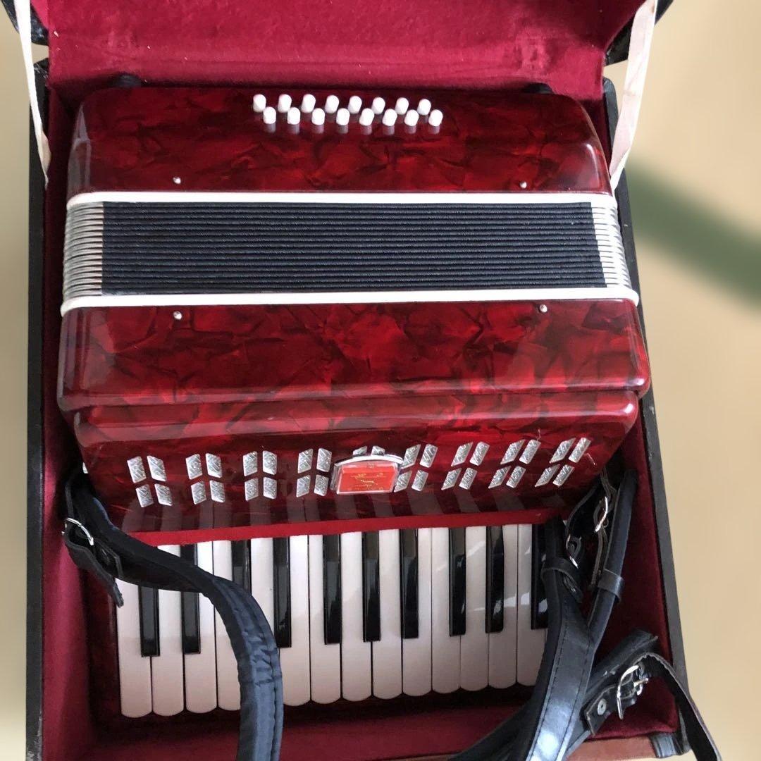 アコーディオン　美品　22キー　キーボードアコーディオン