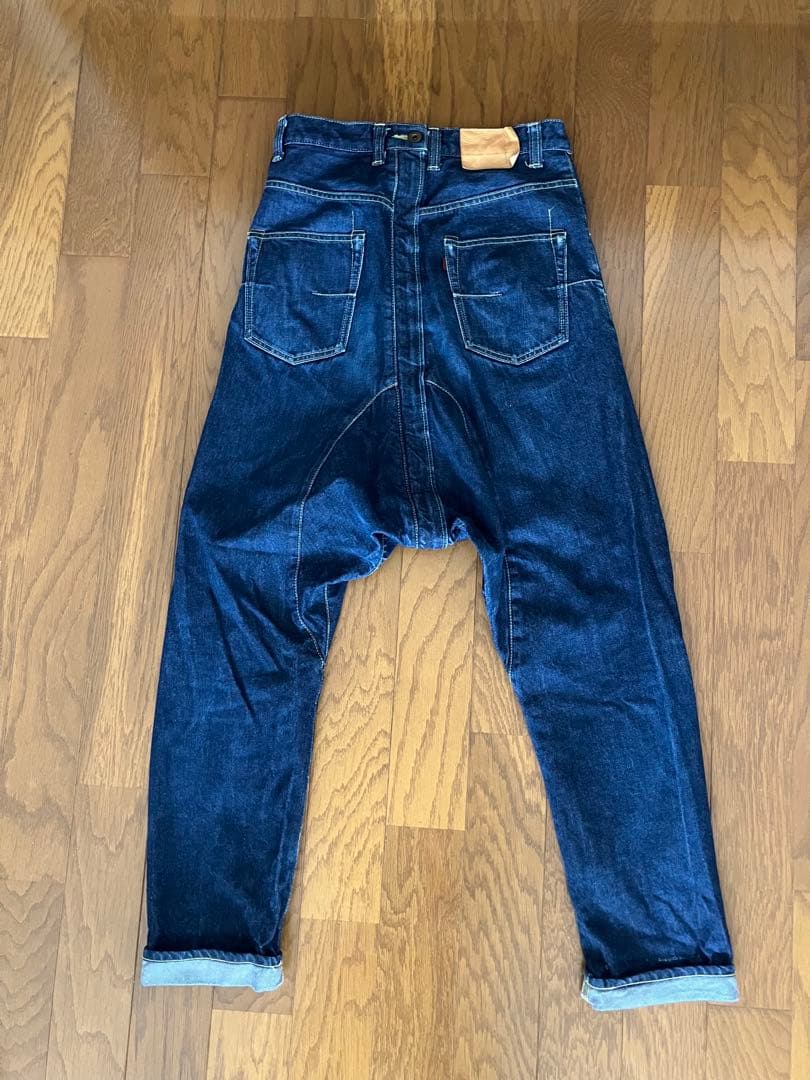 コムデギャルソン　オム　サルエルデニム　size S AD2011