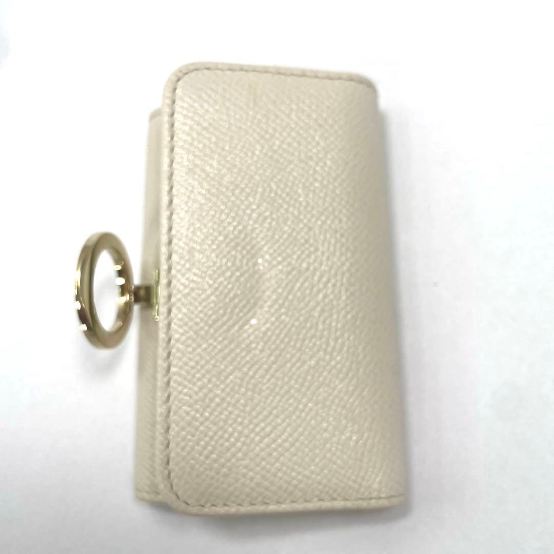 BVLGARI ブルガリ ロゴクリップ キーケース 6連 パープル　￼ピンク