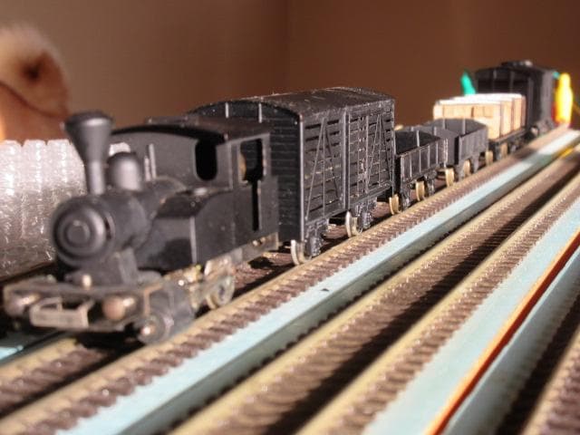 鉄道模型（HOゲージ）入門 蒸機豆貨物列車セット （金属製・エンドウ製）