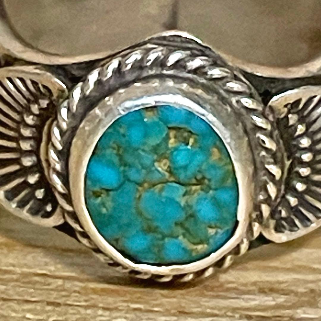 【Navajo】ナバホ サンシャインリーブス ターコイズ シルバーリング