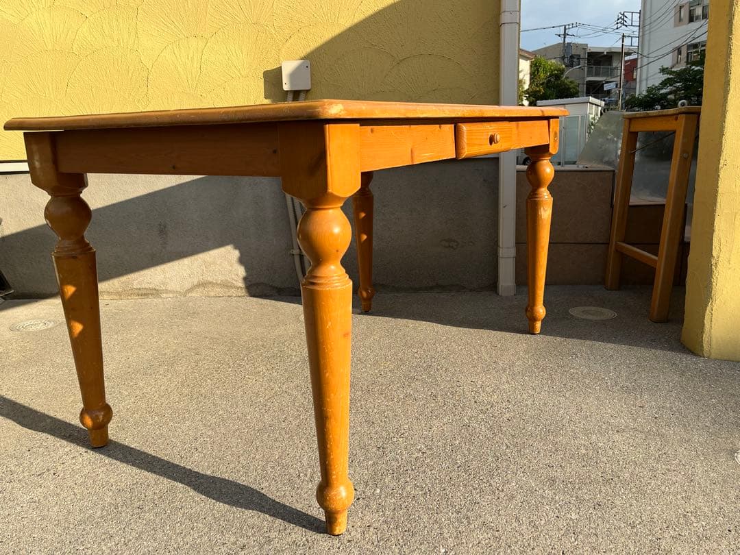 【こんにちは】カントリー ダイニングテーブル パイン材