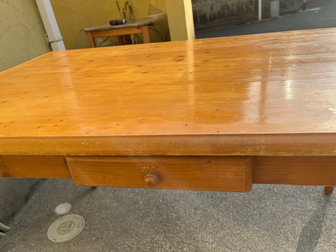 【こんにちは】カントリー ダイニングテーブル パイン材