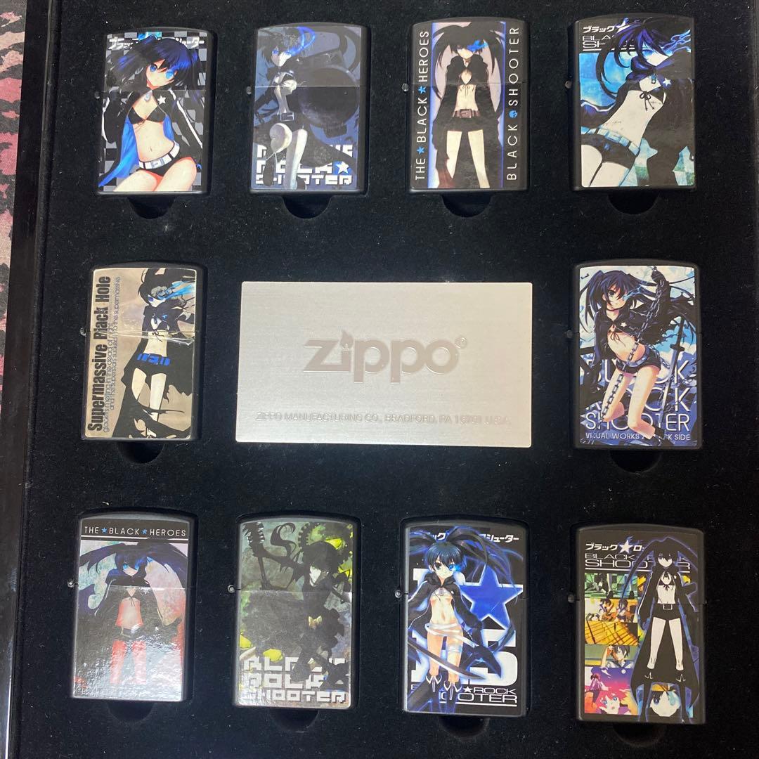 初音ミク　ブラックロックシューター　オイルライター　ジッポ風　セット　J