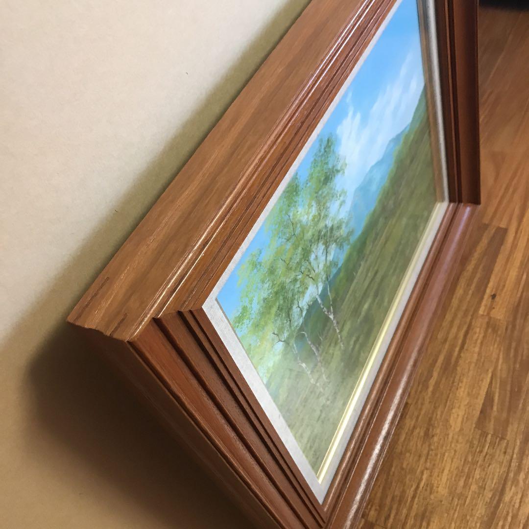 雨宮英夫　尾瀬の夏　片品村　F6 絵画　直筆サイン入り