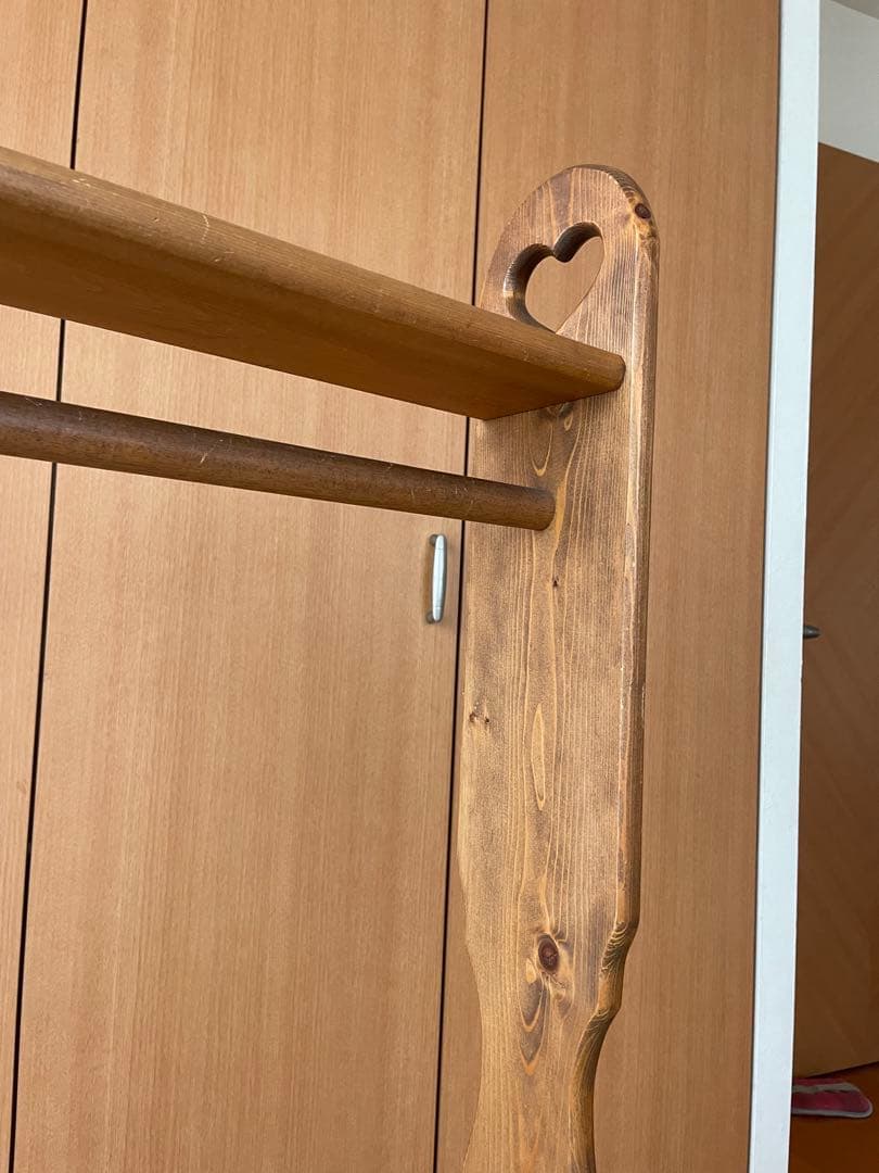 カントリー家具　アンティーク　ハンガーラック