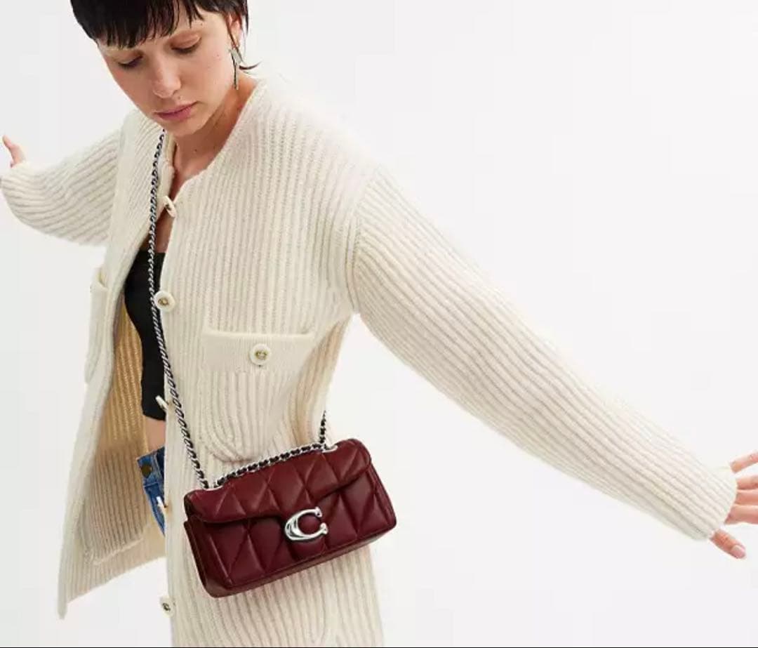 COACH コーチ タビー ショルダー バッグ チェーン20 cp149 ルビー