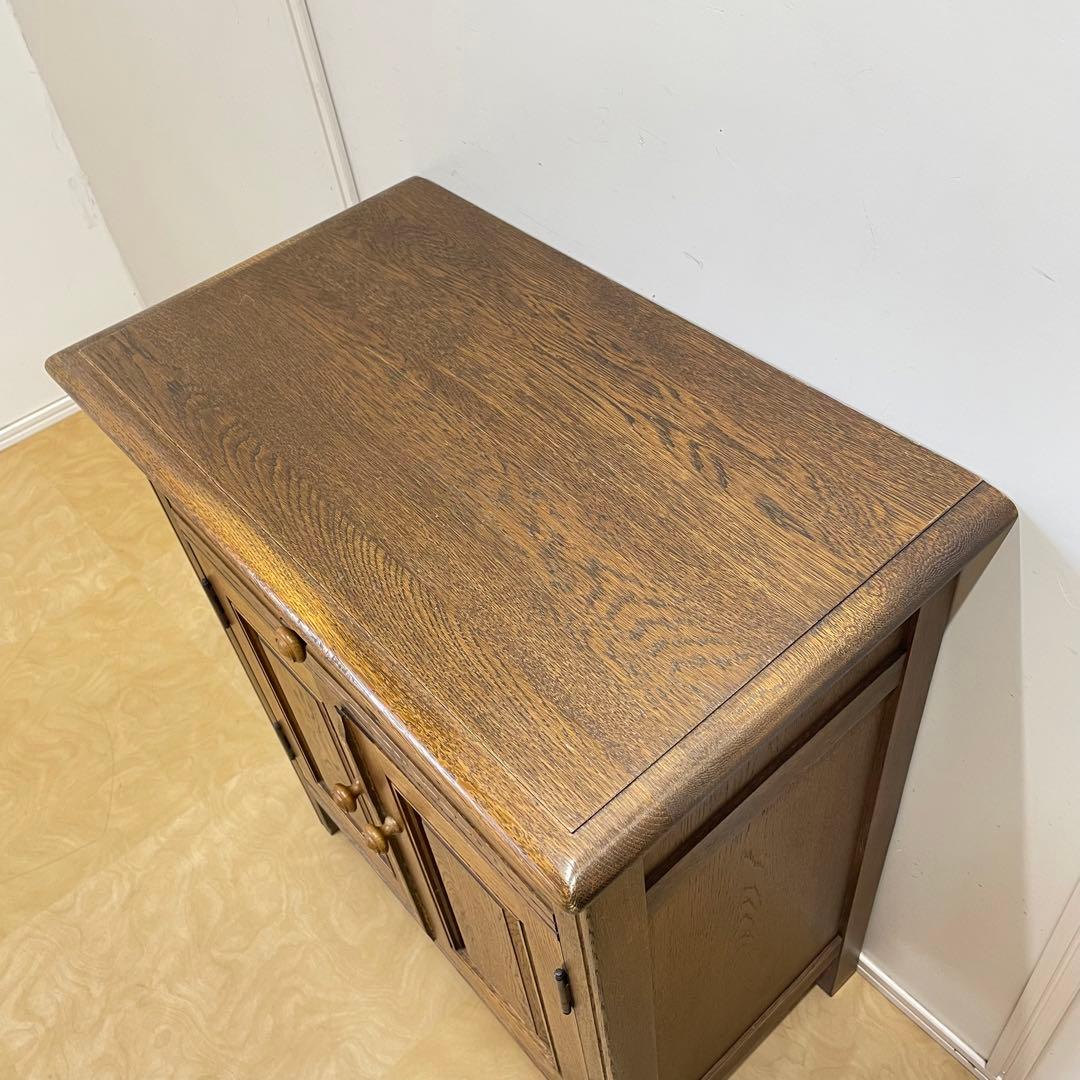 勇峰工芸 キャビネット 棚 電話台 引き出し チェスト コンソール 旭川家具