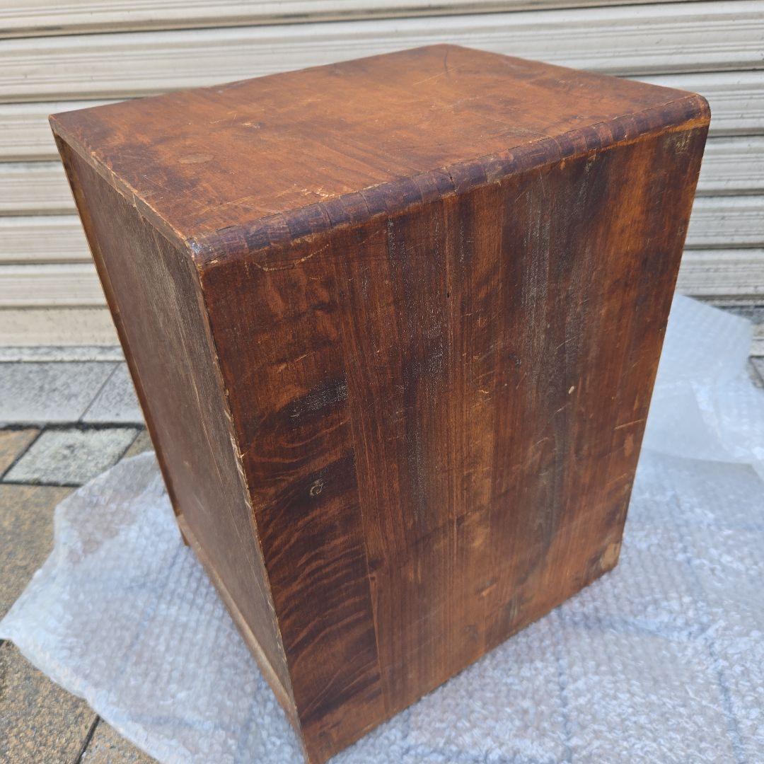 アンティーク雑貨　古道具　楢　ナラ　小引き出し　5段　木製引き出し