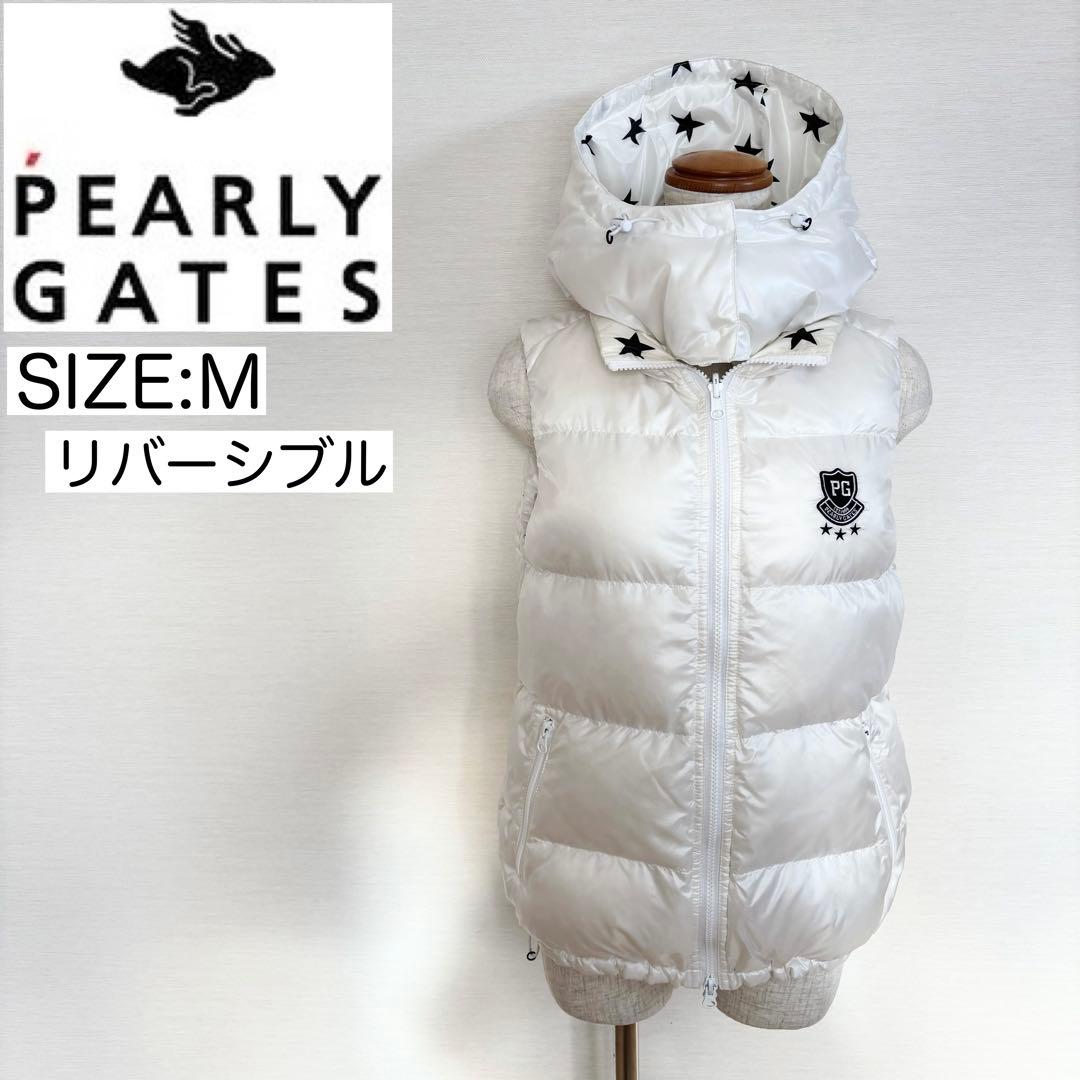 【美品】PEARLY GATES パーリーゲイツ ダウンベスト リバーシブル M