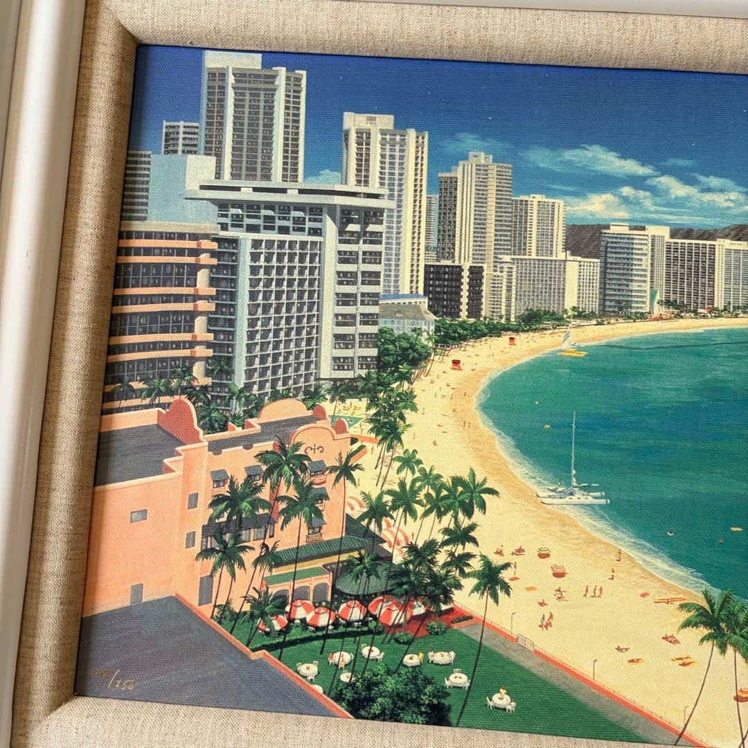 大下亮 Art Grage アールグラージュ「ワイキキ」142/250 絵画 F