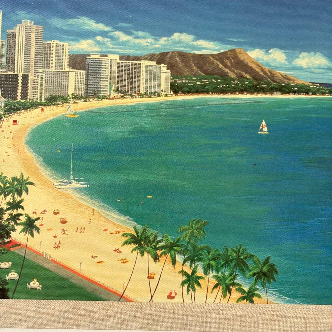 大下亮 Art Grage アールグラージュ「ワイキキ」142/250 絵画 F